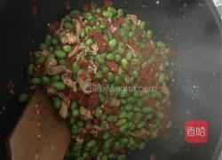 红椒炒毛豆肉末的做法图解10
