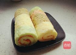 彩色蛋糕卷的做法图解18