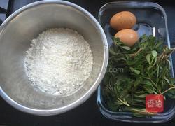 马齿菜鸡蛋煎饼的做法图解1