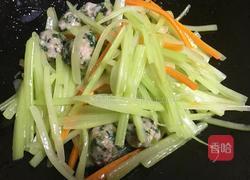 鸟巢窝(西芹肉圆)的做法图解9