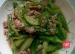长丝瓜炒肉的做法图解5