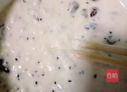 红枣发糕(黑芝麻版）的做法图解2