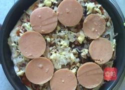 火腿鸡肉香菇披萨的做法图解9