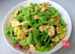 苦瓜炒蛋的做法图解7