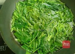菠菜拌花蚬的做法图解4