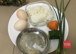鸡蛋米饭煎饼之（死心踏地）的做法图解1