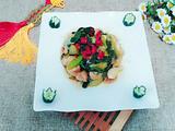麻辣油菜豆腐泡