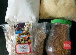 香煎芝麻肉松卷的做法图解1