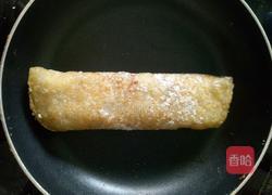 香煎芝麻肉松卷的做法图解7