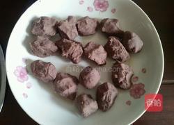 豆沙糯米粉芝麻饼的做法图解2