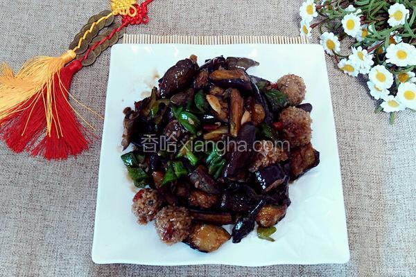 家常肉丸烧茄子的做法 菜谱 香哈网