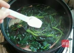 红苋菜猪肝汤的做法图解9