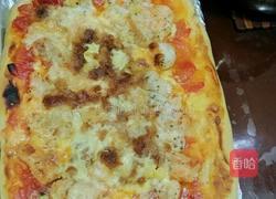 肉松海鲜滑鸡披萨的做法图解4
