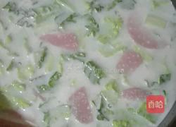 花生浆蔬菜粥的做法图解4