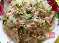 藕片炒肉的做法图解5