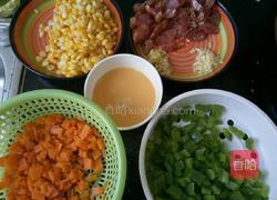 腊味杂疏炒饭的做法图解2