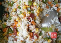 腊味杂疏炒饭的做法图解6
