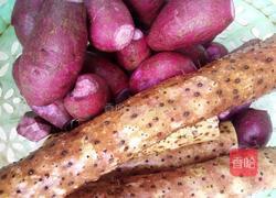 紫薯山药糕的做法图解1