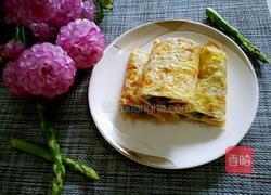 芦笋里脊鸡蛋饼的做法图解10