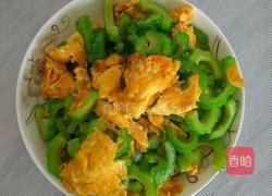 家常菜苦瓜炒蛋的做法图解3