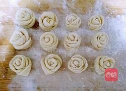 玫瑰花朵小馒头的做法图解4
