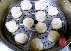玫瑰花朵小馒头的做法图解6