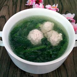 菠菜丸子汤的做法[图]