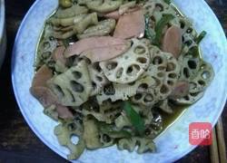 火腿炒藕片的做法图解6