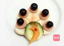 孔雀开屏三明治的做法图解5