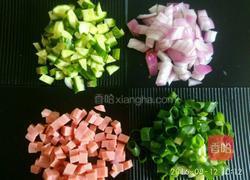 火腿馍丁鸡蛋饼（二人份）的做法图解4