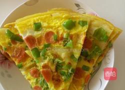 青椒鸡蛋火腿披萨饼的做法图解6