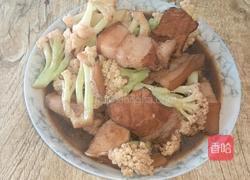 猪肉烧花菜的做法图解7