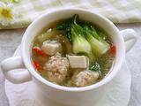青菜肉丸豆腐汤