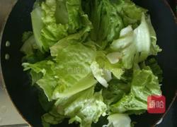 虾米炒生菜的做法图解3