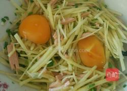 土豆丝鸡蛋饼的做法图解4