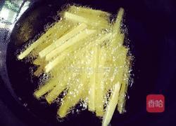 香辣孜然炒薯条的做法图解3