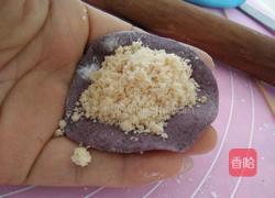 黑米花生馅餐包的做法图解4