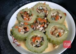 苦瓜鸡蛋香菇卷的做法图解3