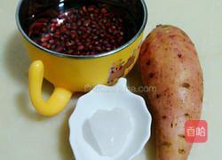 红豆蕃薯糖水的做法图解1