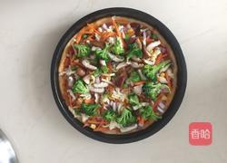 牛肉粒时蔬披萨的做法图解6