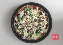 牛肉粒时蔬披萨的做法图解8