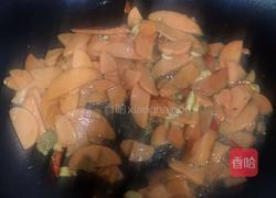 秋葵炒火腿的做法图解4