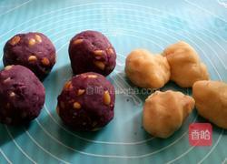 紫薯花生月饼的做法图解2