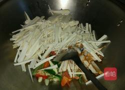 香干茭白炒肉丝的做法图解5