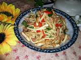 香干茭白炒肉丝