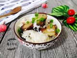 腊肉蒸糯米饭