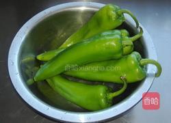 虎皮青椒包肉的做法图解4