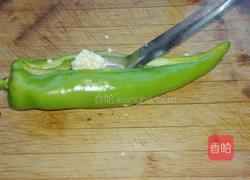 虎皮青椒包肉的做法图解5