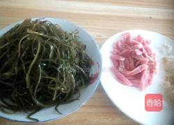 海带炒肉丝的做法图解2
