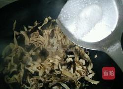 木耳干豆腐炒肉丝的做法图解8